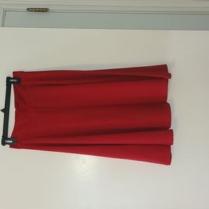 Red midi skirt from ModCloth